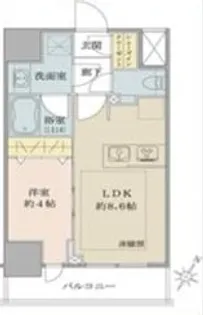 シティインデックス神田【13階】の間取り