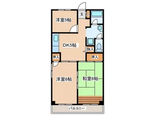 はやせロイヤル【3階】の間取り