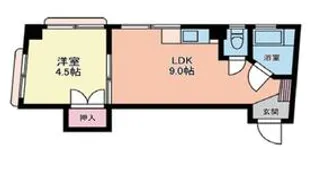 カブラギ第二マンション【3階】の間取り
