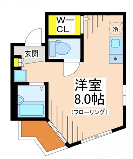 フラッツK【3階】の間取り