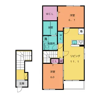 レオーネ II【2階】の間取り