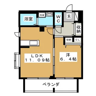 メゾンドSekko【3階】の間取り