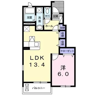 マーベラス【1階】の間取り