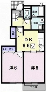 アマリ-ジョ カ-サ【1階】の間取り