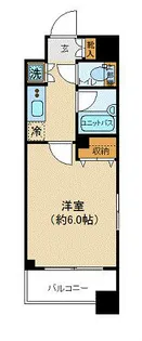 セルカディア港区芝浦【8階】の間取り