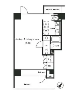 パークアクシス渋谷【4階】の間取り