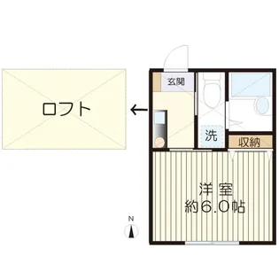 メイアジュール生田【1階】の間取り