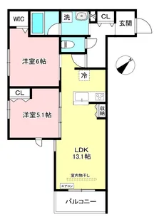 Eisvogel/アイスフォーゲル【2階】の間取り