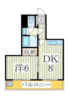 ヴェルデ流山【6階】の間取り