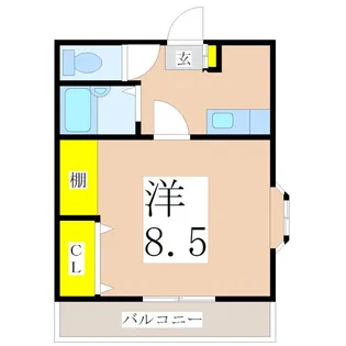 ヴァイオレット32【4階】の間取り