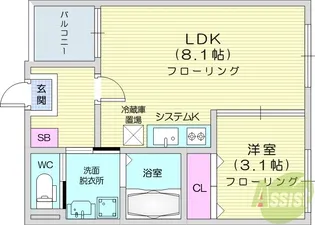 Aruca Raum【2階】の間取り