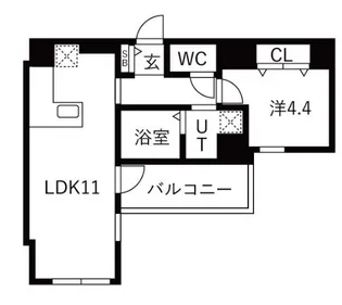 ザ・レジデンスパーク栄【8階】の間取り