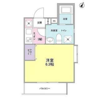 クローバーハイツ西小山 (旧 よつ葉のクローバー)【4階】の間取り