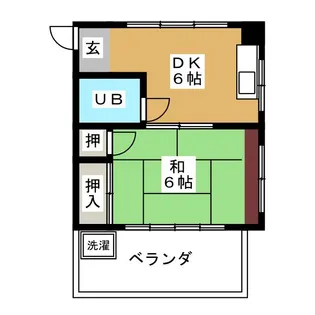 コーポ鳥海【3階】の間取り