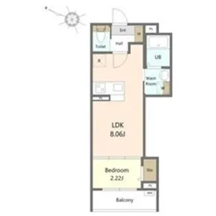 アークリヴィエール河原町【2階】の間取り