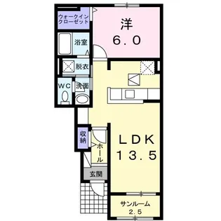 プレイン ヒルズ レイワ【1階】の間取り