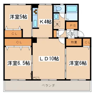 パティオス堀川I【4階】の間取り