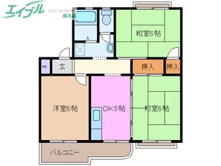 パークサイド【2階】の間取り