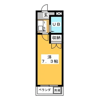 ウインズ植田【2階】の間取り