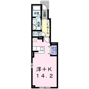 クラリス神楽【1階】の間取り