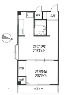 飛田ハイツ【1階】の間取り