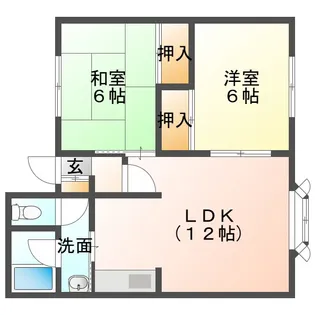ハイツフォーレスト【2階】の間取り