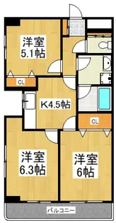 マルメゾン【5階】の間取り