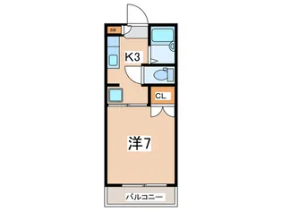 ハイツすいらん【2階】の間取り