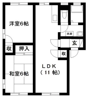 パディB【2階】の間取り