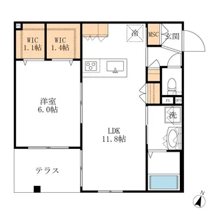【へーベルメゾン】HEBEL MAISON NEXT【1階】の間取り
