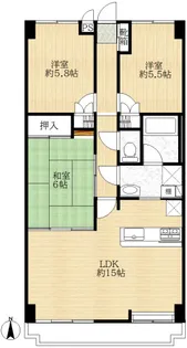 ニックハイム船堀【7階】の間取り