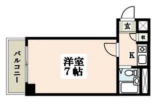 ニューライフ新宿参番館【7階】の間取り