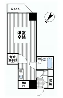 パレドール日本橋【2階】の間取り