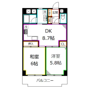 T’s garden一橋学園【2階】の間取り