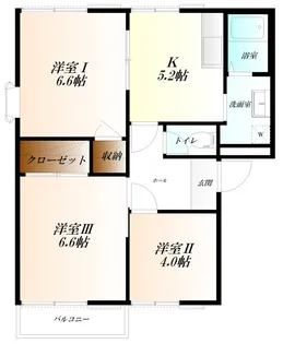 グリーンヴィラII【2階】の間取り