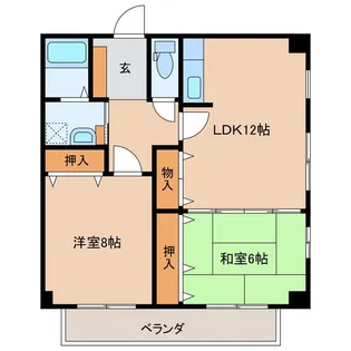 メゾンクレール【2階】の間取り