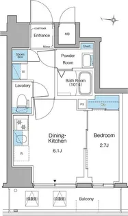 ルフォンリヴェント清澄白河【4階】の間取り