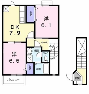 エクセレント小島【2階】の間取り