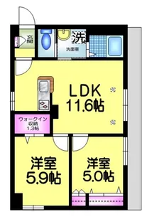アネシスK2【1階】の間取り