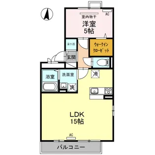 フローラA【2階】の間取り