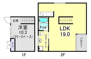 K-SOHO東三国【2階】の間取り