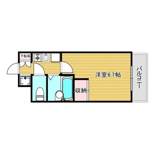 SS薬師谷【3階】の間取り