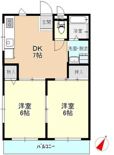 ブランフォルテ【2階】の間取り