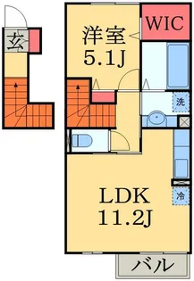 カサブランカ・ハウス【2階】の間取り