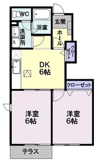 メゾンパラディ【1階】の間取り