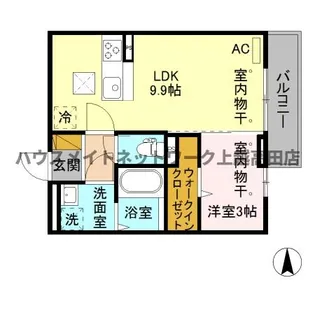 サニーガーデン【1階】の間取り