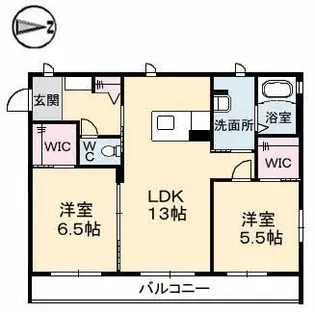 チェリス【1階】の間取り