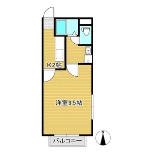 カレント井口B【2階】の間取り