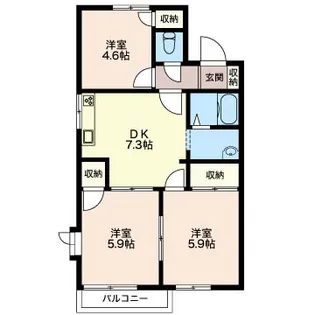 ソレイユ湘南【2階】の間取り