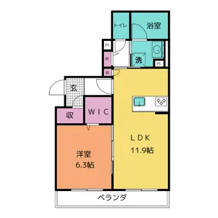 シャーメゾンリヴォリ【3階】の間取り